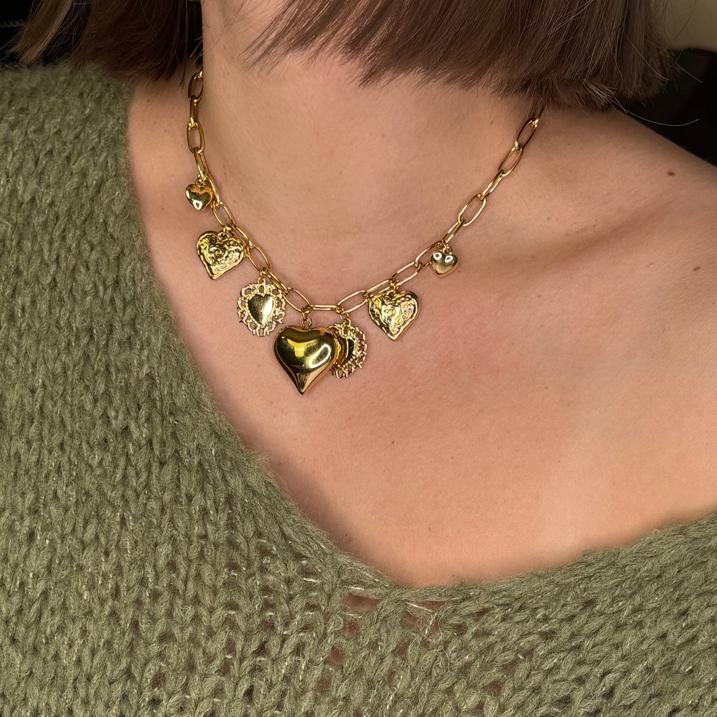 Collier coeurs