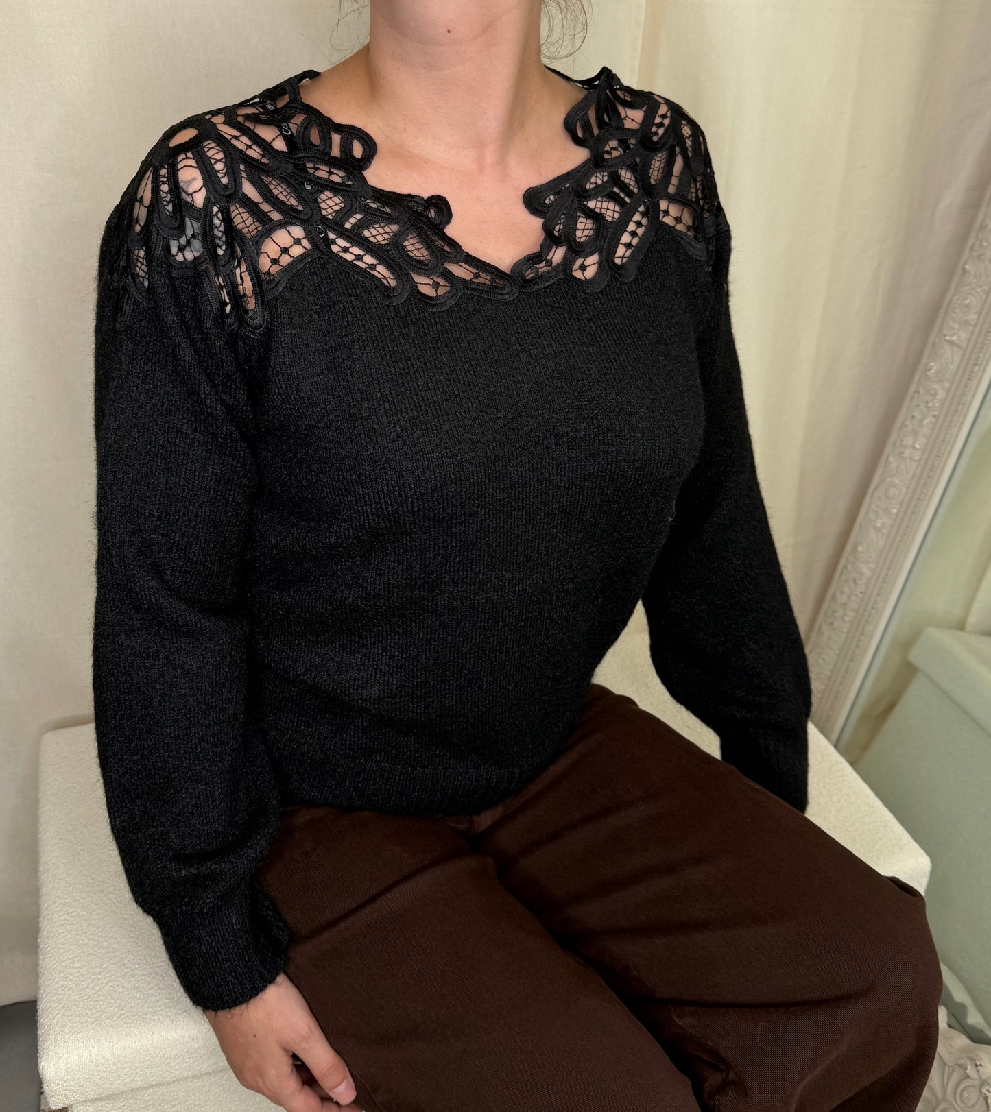 Pull dentelle
